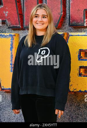 LONDRA, INGHILTERRA - 11 LUGLIO 2024: Tilly Ramsay partecipa alla sbirciatina inglese di "Deadpool & Wolverine" all'Eventim Apollo, Hammersmith, l'11 luglio 2024 a Londra, Inghilterra. ( Credito: Vedi li/Picture Capital/Alamy Live News Foto Stock