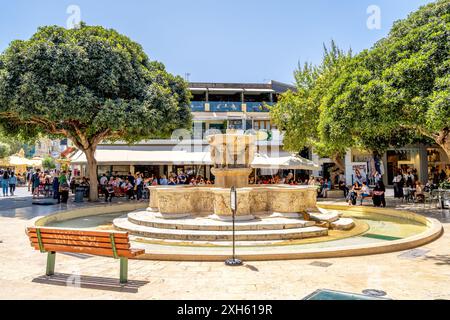 Città vecchia di Heraklion, isola di Creta, Grecia Foto Stock