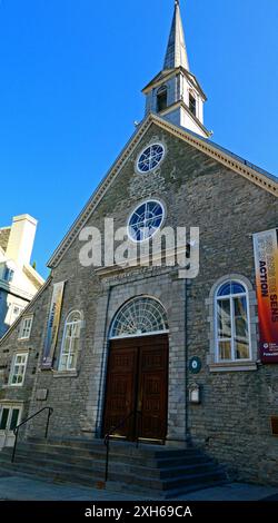 Chiesa di Notre-Dame des victoires, Quebec City, provincia del Quebec, Canada, Nord America Foto Stock