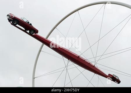 Goodwood, West Sussex, Regno Unito 12 luglio 2024. MG Central Feature al Goodwood Festival of Speed – «Horseless to Hybrid – Revolutions in Power», a Goodwood, West Sussex, Regno Unito. © Malcolm Greig/Alamy Live News Foto Stock