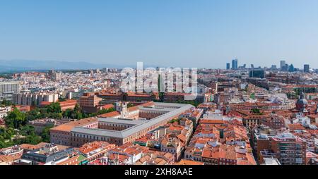 Vista aerea di Madrid, Spagna Foto Stock