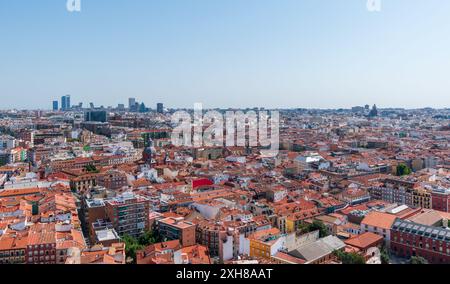 Vista aerea di Madrid, Spagna Foto Stock