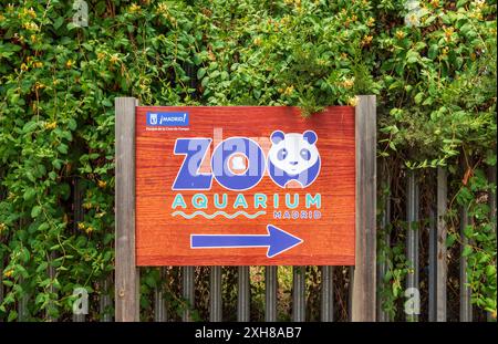 Madrid, Spagna - 07 06 2024 : lo zoo auquarium Foto Stock