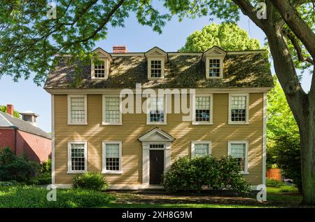 Crowninshield–Bentley House Peabody Essex Museum Essex Institute distretto storico   Salem, Massachusetts, Stati Uniti Foto Stock