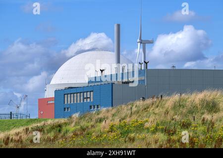 Centrale nucleare borssele con reattore ad acqua pressurizzata (PWR), unica centrale nucleare per la produzione di energia elettrica nei Paesi Bassi in Zeeland Foto Stock