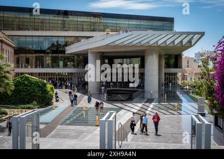 Museo dell'Acropoli, un museo archeologico incentrato sui reperti del sito archeologico dell'Acropoli di Atene, Atene, Grecia Foto Stock