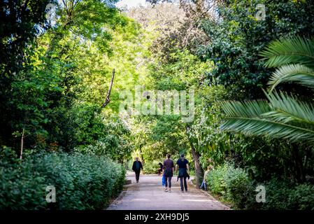 National Garden, chiamato Royal Garden fino al 1974, un enorme parco pubblico situato nel centro della città, commissionato dalla regina Amalia nel 1838 e co Foto Stock