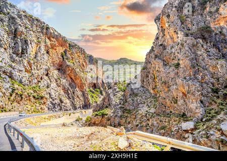 Kourtaliotiko, gola, isola di Creta, Grecia Foto Stock