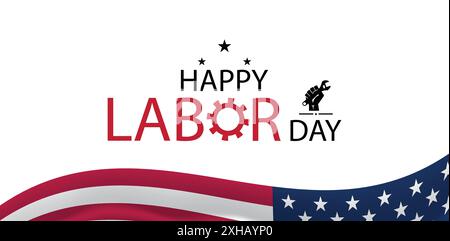 Festa del lavoro Una giornata nazionale di apprezzamento per i lavoratori Illustrazione Vettoriale