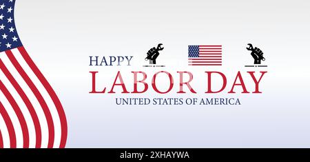 Festa del lavoro Una giornata nazionale di apprezzamento per i lavoratori Illustrazione Vettoriale