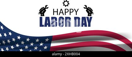 Festa del lavoro Una giornata nazionale di apprezzamento per i lavoratori Illustrazione Vettoriale