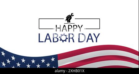 Festa del lavoro Una giornata nazionale di apprezzamento per i lavoratori Illustrazione Vettoriale