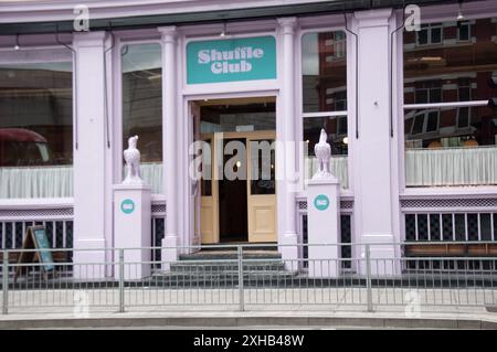 Shuffle Club, Shoreditch, Tower Hamlets, Londra, Regno Unito Foto Stock