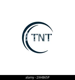 Logo TNT. DESIGN T N T. Lettera TNT bianca. Logo TNT, T N T Letter. Logo T N T Letter in ORO, LOGO GOLDEN, TRE, stile. set di logo letter Illustrazione Vettoriale