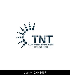 Logo TNT. DESIGN T N T. Lettera TNT bianca. Logo TNT, T N T Letter. Logo T N T Letter in ORO, LOGO GOLDEN, TRE, stile. set di logo letter Illustrazione Vettoriale