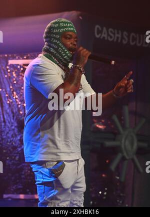 Fort Lauderdale, Florida, Stati Uniti. 12 luglio 2024. Bossman Dlow si esibisce durante il "Mr. Beat the Road Tour" al Revolution Live il 12 luglio 2024 a Fort Lauderdale, Florida. Crediti: Mpi04/Media Punch/Alamy Live News Foto Stock