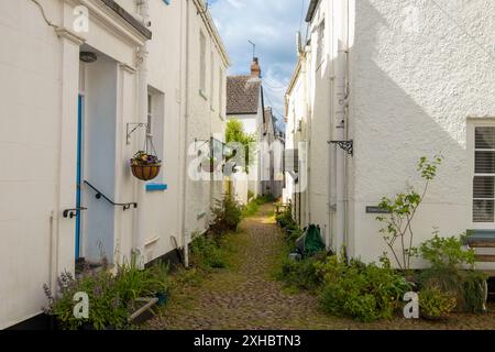 Il villaggio di Lympstone sul fiume exe a Devon, Regno Unito Foto Stock