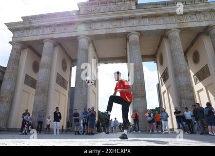 Berlino, Germania. 13 luglio 2024. Freestyler spagnolo prima della finale che si svolge a Berlino, in Germania. Data foto: 13 luglio 2024. Foto Paul Terry/Sportimage credito: Sportimage Ltd/Alamy Live News Foto Stock