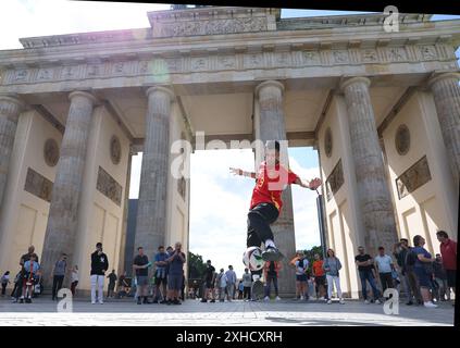 Berlino, Germania. 13 luglio 2024. Freestyler spagnolo prima della finale che si svolge a Berlino, in Germania. Data foto: 13 luglio 2024. Foto Paul Terry/Sportimage credito: Sportimage Ltd/Alamy Live News Foto Stock