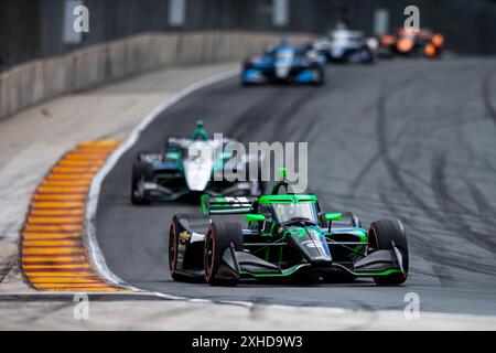 Elkhart Lake, Wisconsin, Stati Uniti. 9 giugno 2024. ROMAIN GROSJEAN (77) di Ginevra, Svizzera, guida in pista durante l'XPEL Grand Prix al Road America di Elkhart Lake WI. (Credit Image: © Walter G. Arce Sr./ASP via ZUMA Press Wire) SOLO PER USO EDITORIALE! Non per USO commerciale! Foto Stock