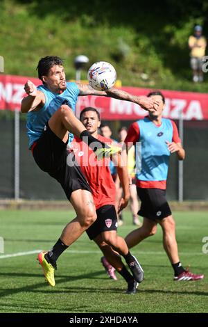 Davide Bettella dell'AC Monza durante la sessione di allenamento a Ponte di legno, Italia - sabato 13 luglio 2024. Sport - calcio (foto AC Monza/LaPresse di Studio Buzzi) credito: LaPresse/Alamy Live News Foto Stock