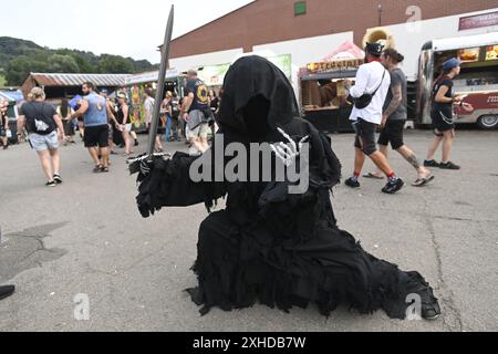 Vizovice, Repubblica Ceca. 13 luglio 2024. Il Masters of Rock, festival internazionale del metal, continua il terzo giorno a Vizovice, Repubblica Ceca, 13 luglio 2024. Crediti: Dalibor Gluck/CTK Photo/Alamy Live News Foto Stock