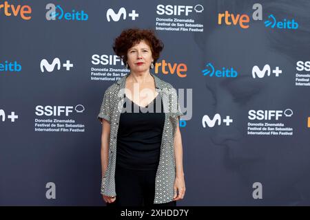 Madrid, Spagna. 12 luglio 2024. Iciar Bollain partecipa al "San Sebastian Film Festival 2024" all'Academia de Cine di Madrid. Credito: SOPA Images Limited/Alamy Live News Foto Stock