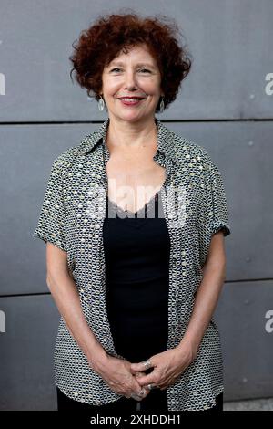 Madrid, Spagna. 12 luglio 2024. Iciar Bollain partecipa alla sessione di ritratti durante il "San Sebastian Film Festival 2024" all'Academia de Cine di Madrid. Credito: SOPA Images Limited/Alamy Live News Foto Stock