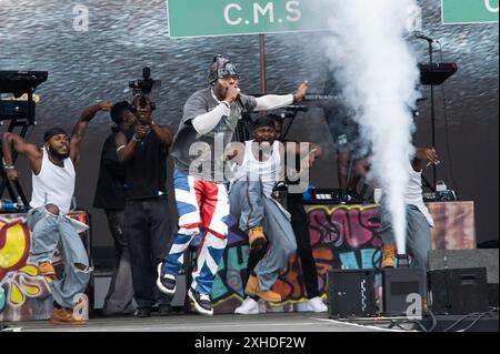 Londra, Regno Unito. 13 luglio 2024. J Hus si esibisce al Wireless Festival. Cristina Massei/Alamy Live News Foto Stock