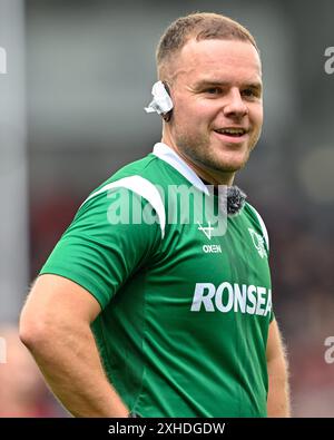 Leigh, Regno Unito. 13 luglio 2024. Arbitro Tom Grant durante la partita del Betfred Super League Round 17 Leigh Leopards vs Huddersfield Giants al Leigh Sports Village, Leigh, Regno Unito, 13 luglio 2024 (foto di Cody Froggatt/News Images) a Leigh, Regno Unito il 7/13/2024. (Foto di Cody Froggatt/News Images/Sipa USA) credito: SIPA USA/Alamy Live News Foto Stock