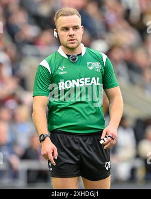 Leigh, Regno Unito. 13 luglio 2024. Arbitro Tom Grant durante la partita del Betfred Super League Round 17 Leigh Leopards vs Huddersfield Giants al Leigh Sports Village, Leigh, Regno Unito, 13 luglio 2024 (foto di Cody Froggatt/News Images) a Leigh, Regno Unito il 7/13/2024. (Foto di Cody Froggatt/News Images/Sipa USA) credito: SIPA USA/Alamy Live News Foto Stock