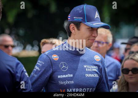 L'attuale pilota di Williams F1 Alex Alton al Goodwood Festival of Speed 2024 Foto Stock