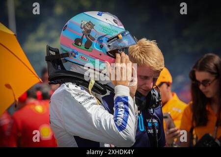 L'attuale pilota di Williams F1 Alex Alton al Goodwood Festival of Speed 2024 Foto Stock