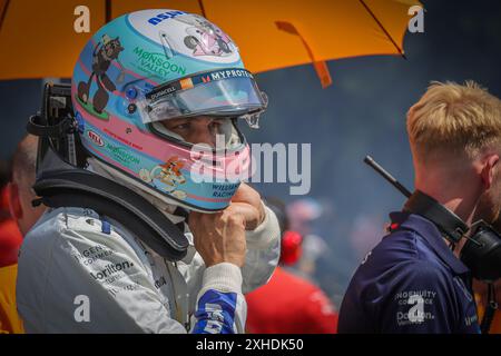 L'attuale pilota di Williams F1 Alex Alton al Goodwood Festival of Speed 2024 Foto Stock