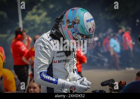 L'attuale pilota di Williams F1 Alex Alton al Goodwood Festival of Speed 2024 Foto Stock