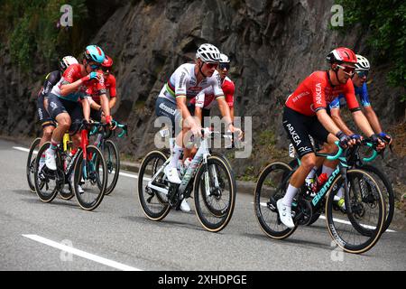 Tour de France 2024 - 111a Edizione - 14a tappa Pau - Saint Lary Soulan Pla d'Adet 151,9 km - 13/07/2024 Mathieu Van der Poel team Alpecin Deceninck - foto Luca Bettini/Pool/GodingImages Foto Stock