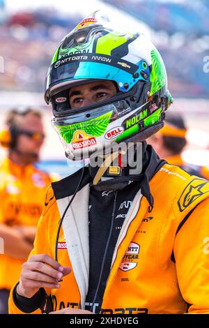 Newton, Ia, Stati Uniti. 13 luglio 2024. NOLAN SIEGEL (R) (78) di Palo alto, California, si prepara a qualificarsi per l'Hy-Vee Homefront 250 all'Iowa Speedway di Newton, Iowa. (Credit Image: © Walter G. Arce Sr./ASP via ZUMA Press Wire) SOLO PER USO EDITORIALE! Non per USO commerciale! Foto Stock