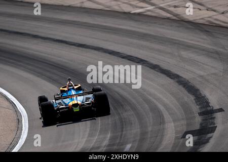 Newton, Ia, Stati Uniti. 12 luglio 2024. NOLAN SIEGEL (R) (78) di Palo alto, California Practices for the Hy-Vee Homefront 250 at Iowa Speedway a Newton, Iowa. (Credit Image: © Walter G. Arce Sr./ASP via ZUMA Press Wire) SOLO PER USO EDITORIALE! Non per USO commerciale! Foto Stock