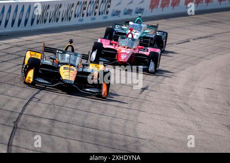 Newton, Ia, Stati Uniti. 12 luglio 2024. PATO OWARD (5) di Monterey, Messico, pratica per l'Hy-Vee Homefront 250 all'Iowa Speedway di Newton, Iowa. (Credit Image: © Walter G. Arce Sr./ASP via ZUMA Press Wire) SOLO PER USO EDITORIALE! Non per USO commerciale! Foto Stock