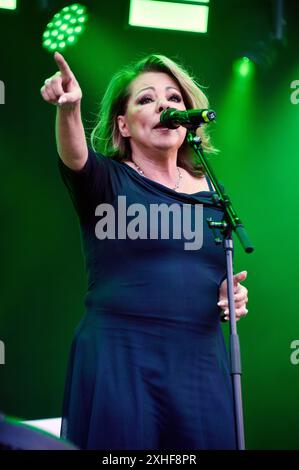 Sandra Live beim Berliner Rundfunk Open Air 2024 auf der Parkbühne Wuhlheide. Berlino, 13.07.2024 Foto Stock
