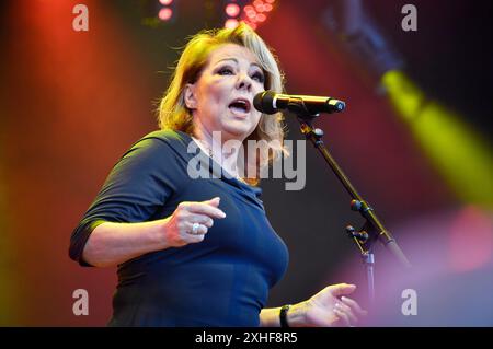 Sandra Live beim Berliner Rundfunk Open Air 2024 auf der Parkbühne Wuhlheide. Berlino, 13.07.2024 Foto Stock