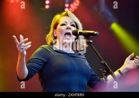 Sandra Live beim Berliner Rundfunk Open Air 2024 auf der Parkbühne Wuhlheide. Berlino, 13.07.2024 Foto Stock