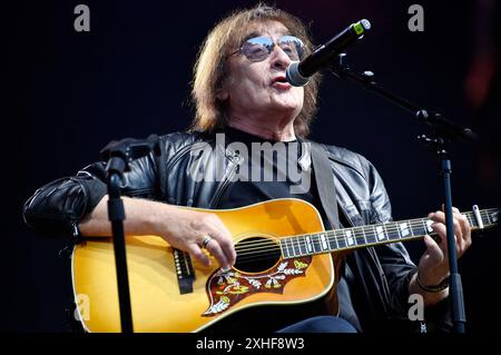 Maschine Dieter Birr live beim Berliner Rundfunk Open Air 2024 auf der Parkbühne Wuhlheide. Berlino, 13.07.2024 Foto Stock