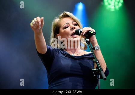 Sandra Live beim Berliner Rundfunk Open Air 2024 auf der Parkbühne Wuhlheide. Berlino, 13.07.2024 Foto Stock