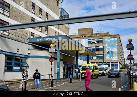 Watford General Hospital, Vicarage Road, Watford, Hertfordshire, Inghilterra, REGNO UNITO Foto Stock