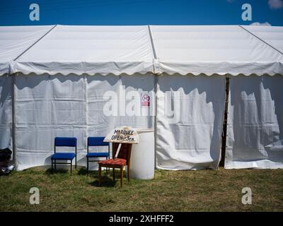 FIERA DI PRAZE FIERA TREFEWHA FIERA SUL CAMPO PRAZE-AN-BEEBLE CAMBORNE CORNOVAGLIA Foto Stock