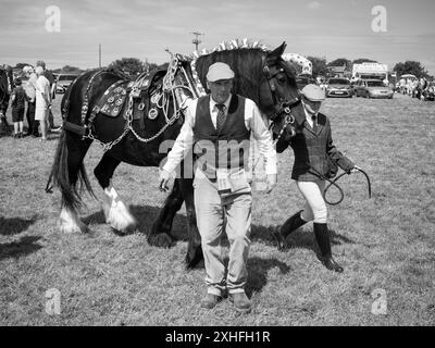 FIERA DI PRAZE FIERA TREFEWHA FIERA SUL CAMPO PRAZE-AN-BEEBLE CAMBORNE CORNOVAGLIA Foto Stock