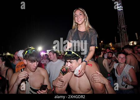 Spalato, Croazia, 130724. DJ Martin Garrix alla seconda notte del decimo festival di musica elettronica Ultra Europe. Foto: Nikola Vilic / CROPIX Split Croazia Copyright: XxNikolaxVilicx/xCROPIXx ultra  europe garrix32-140724 Foto Stock