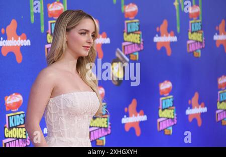 Santa Monica, Stati Uniti. 14 luglio 2024. McKenna Grace partecipa ai Nickelodeon Kids' Choice Awards 2024 al Barker Hangar il 13 luglio 2024 a Santa Monica, California. Foto: Crash/imageSPACE credito: Imagespace/Alamy Live News Foto Stock