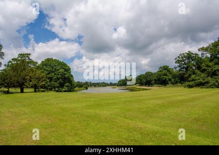 campo da golf ben tenuto in inghilterra Foto Stock